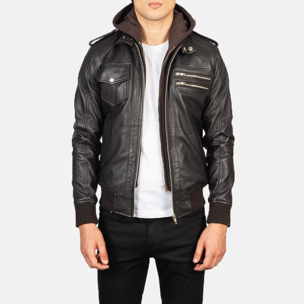 Men's Hooded Leather Jackets - Buy Hooded Leather Jackets